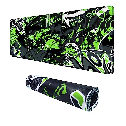 Viorichve XXL Mouse Pad Extended Gaming Mouse Pad Large Desk Mat 31.06" x 11.8" Keyboard Laptop Computer Green Mousepad for Home Office Gaming Work