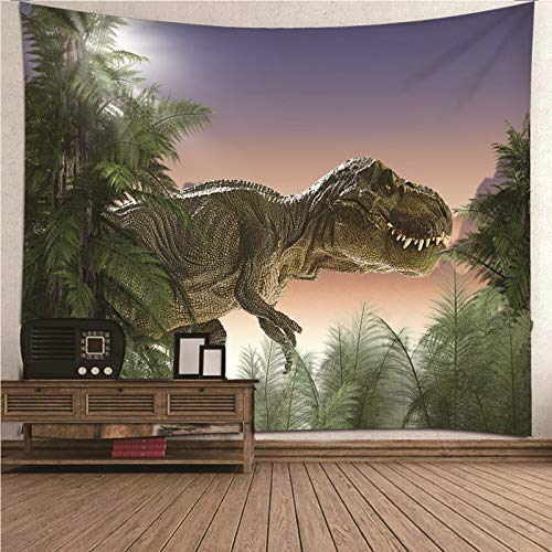 Tapiz de dinosaurio lavable de 150x150 cm para transformar paredes y usar como sábana
