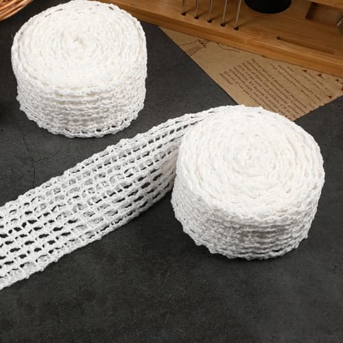 Hemobllo Fleischnetz aus Baumwolle Rolle Elastisches Kochnetz für Hähnchen Rouladen Schinken Bratnetz zum Räuchern Gleichmäßige Marinadeverteilung Vielseitig für Fleisch