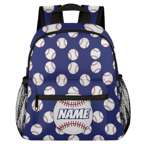 Personalized Toddler Backpack Baseball Sports Boys Mini Shoulder Bag Preschool Backpacks