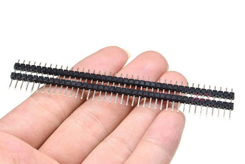 5PCS 17MM Height 1X40 PIN Single Row Dual Plastic Base Insulator Male PIN Header 2.54MM Pitch Connector 1 * 40 40P 40PIN 40PIN