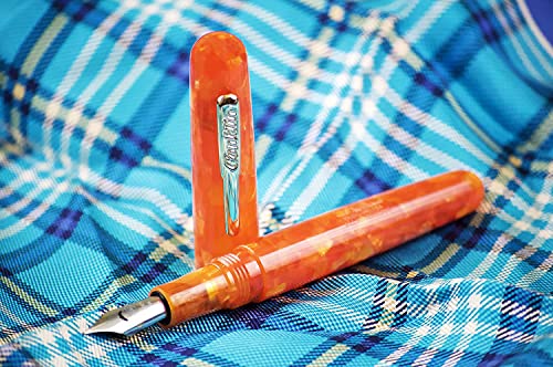 Conklin All American Fountain Pen, Stub Nib, Sunburst Orange (Ck71413) #TOP2