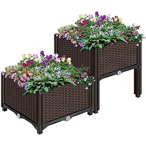 VIVOHOME Plastic Raised Garden Bed Cover