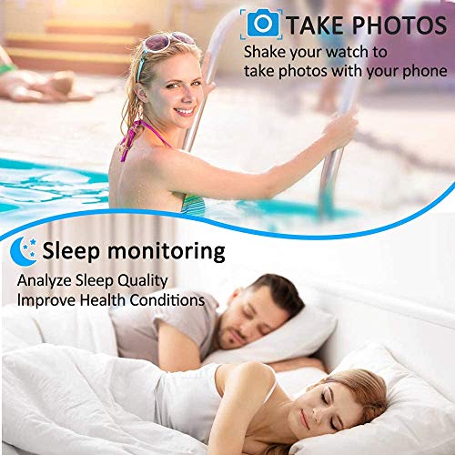 Ancwear Fitness Tracker Watch, Activity Tracker Health Smart Watch With Heart Rate Monitor, Ip68 Waterproof, Smart Band With Sleep Monitor, Step Counter, Pedometer Watch For Women Men Kids (Purple) #TOP3