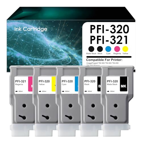 PFI-320 MBK cartouche d'encre pigmentée haute densité pour Canon TM-255 TM-355