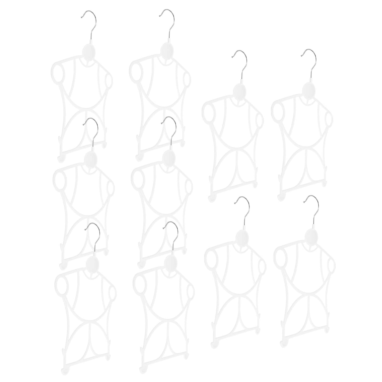 UKCOCO 40 Piezas Perchas Infantiles de Plástico Grueso para Ropa de Niña y de Espacio Resistentes y para Colgar Ropa y Vestidos Armarios y Tiendas