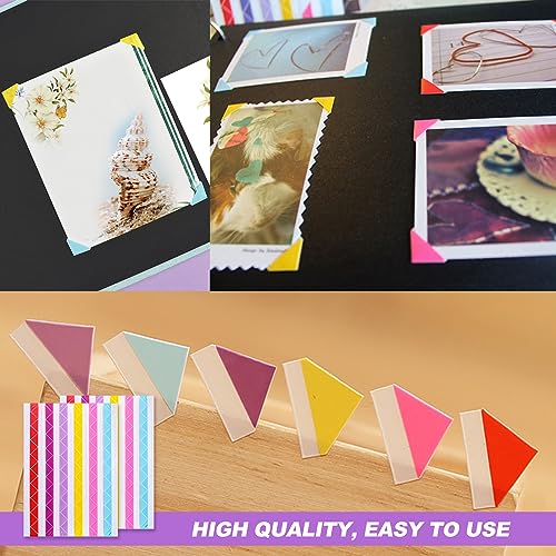 Fotoecken Selbstklebend Bunte 1020 Stück Fotoecken zum Kleben Klebeecken für Fotoalbum Fotos DIY Album Corner Aufkleber Scrapbook