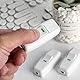 Leloco 4 Stück Schnurschalter 2-polig Stromstoßschalter 250v 10A – Kabelschalter/ZwischenscHalter mit Stoßschutz für Schreibtisch Lampe Bettlampe Tischlampen Kleingeräte (Weiß)
