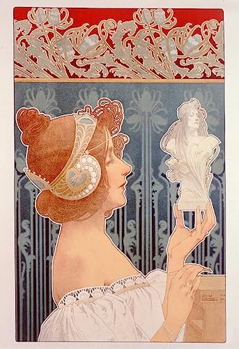 Portrait d'art Privert Livemont sur toile de 60x90cm pour une décoration de salon raffinée