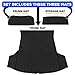Tesla Model 3 Compatible Trunk Frunk Storage Mat - Set of 3 All Weather Waterproof Black Cargo Protection | Fits 2021 - 2022 | Heavy Duty & Odorless Eco-Friendly Latex Material by HEA USA