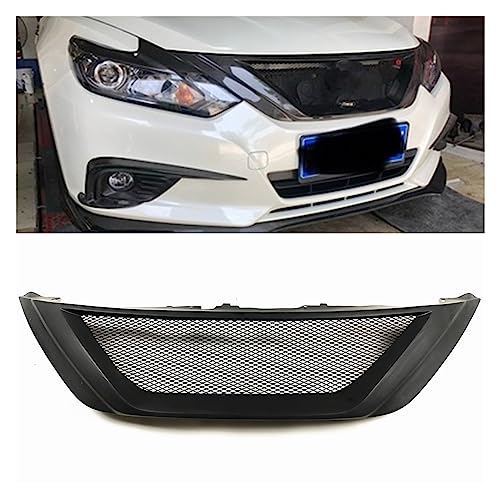 Rejilla para Altima 2016-2018 y Teana en fibra de vidrio negra con diseño de panal deportivo 2