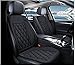 Buybai Car Seat Covers Set Universal Car Seat Cover Comfortable Leather Seat Cushion Automatic Seat Protector Fit for Car SUV Truck Van 1 Pcs Unique(Black)