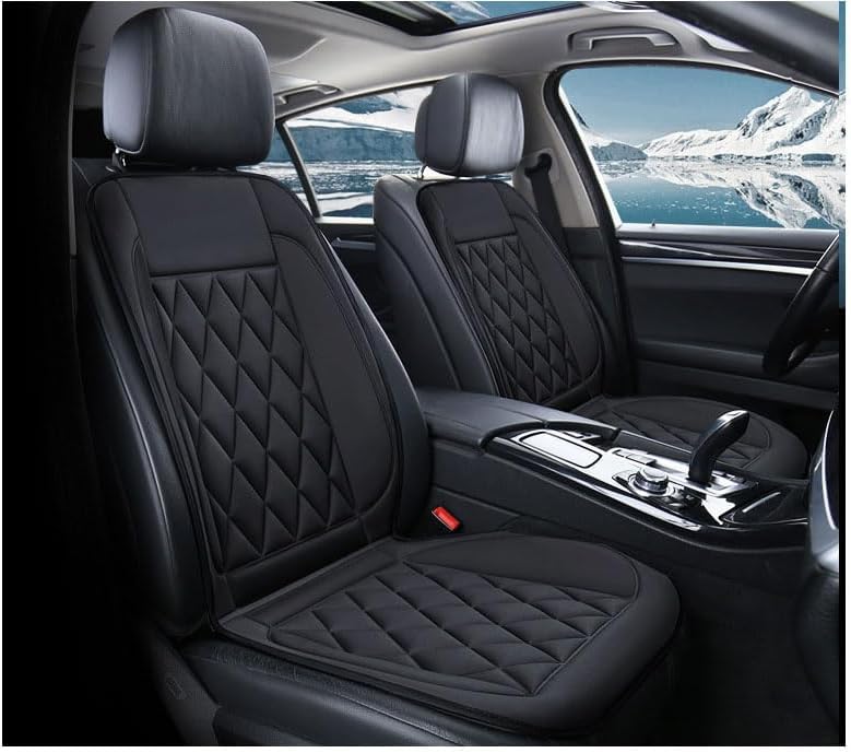 Buybai 2 Pack Car Seat Covers Set Universal Car Seat Cover Comfortable Leather Seat Cushion Automatic Seat Protector — view 3