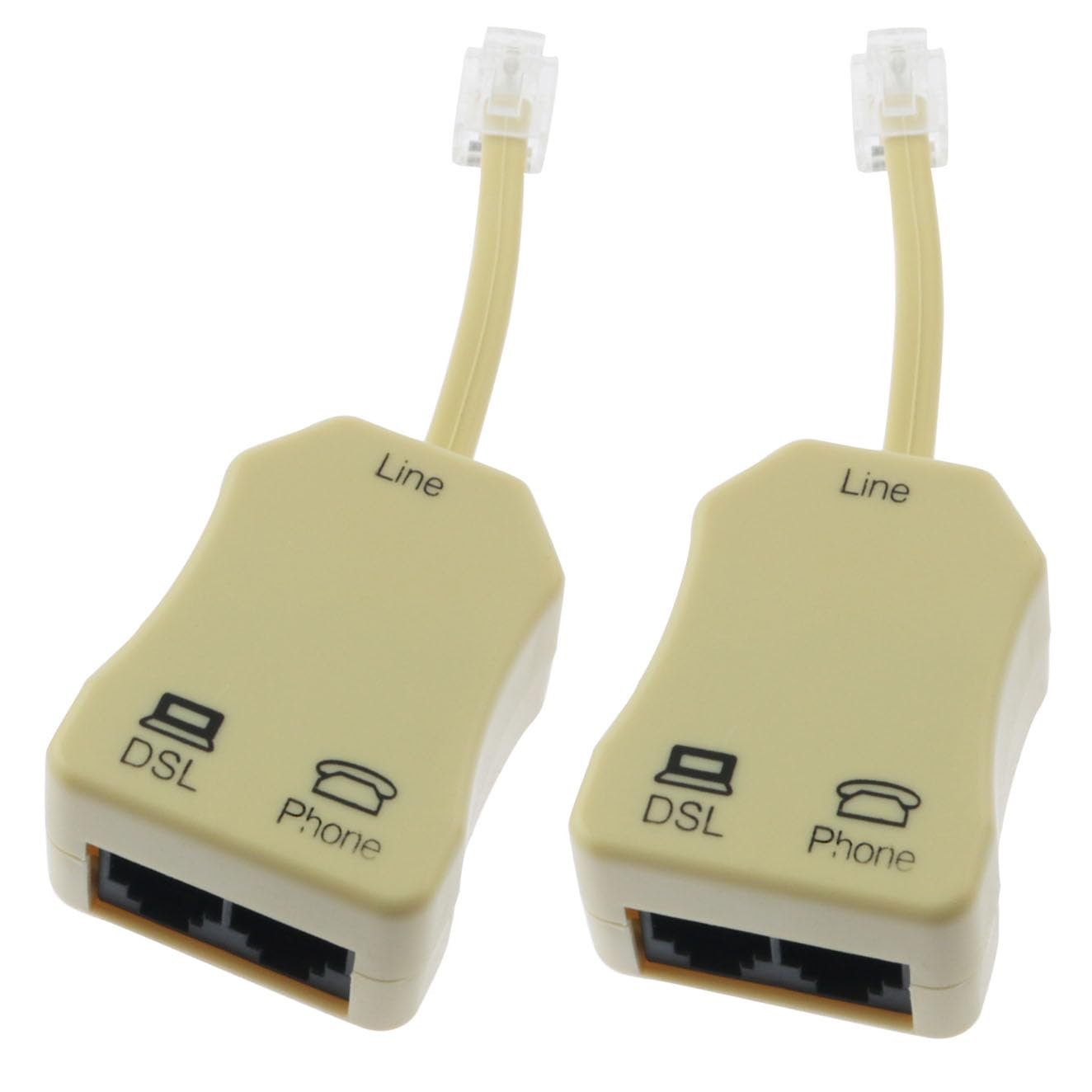 Divisor ADSL para eliminar ruidos en la línea de fax de red doméstica