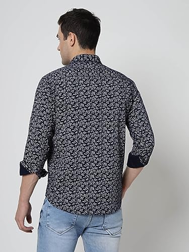 Image of ELYYORK Adwyn Peter Men's Cotton Printed Regular Fit Casual Shirt |Full Sleeve Shirt for men|shirt for men|men's shirt