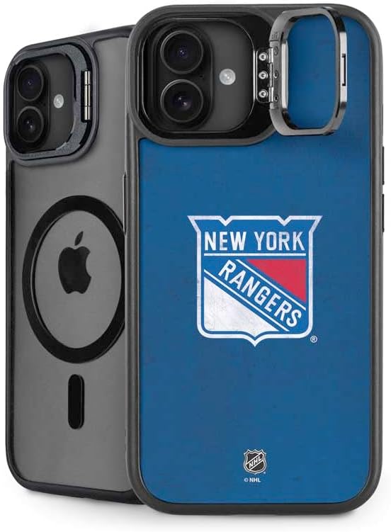 Skinit Kickstand Phone Case Compatible with iPhone 16 Plus - Officially Licensed NHL New York Rangers Home Jersey Design