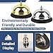 2 Packs Call Bell Loud Clear Desk Bell with Anti-Rust Steel 3.3 Inch Durable Service Bells for Hotels, Classrooms, Restaurants, Reception Areas