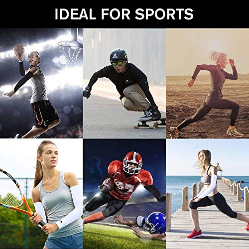 Teveuni Arm Sleeves For Women Men With Hand Cover Compression Arm Sleeve Tattoo Cover Up Sleeves To Cover Arms Women's Warm & Cooling Arm Warmers #TOP7