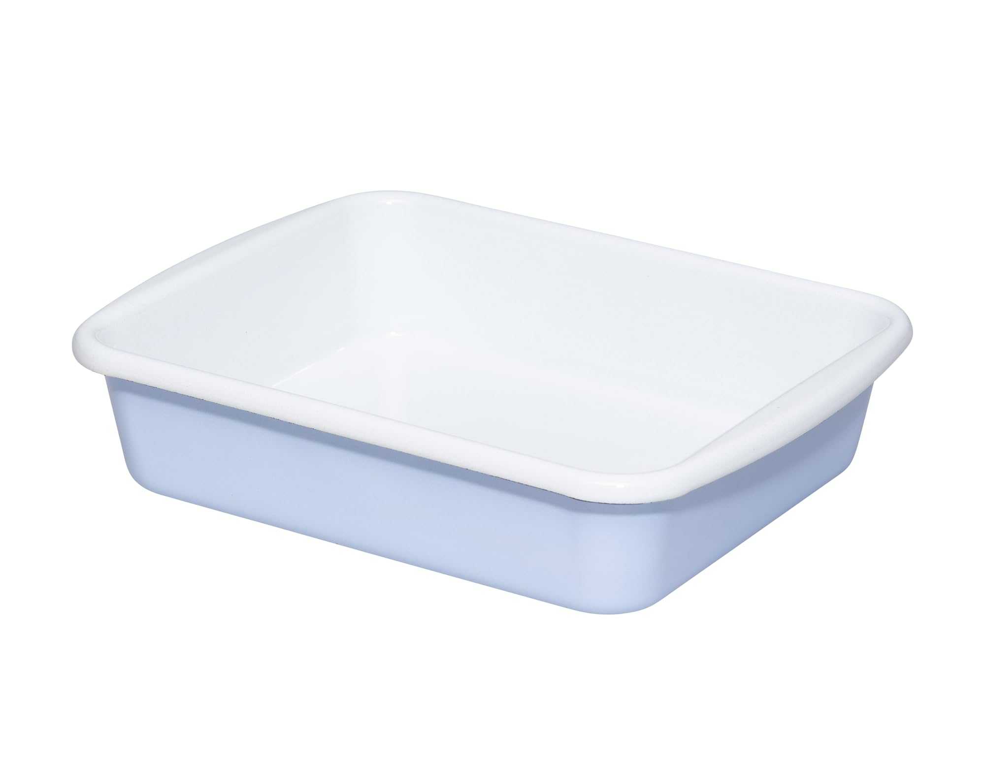 Riess, 0397-127, Minibackofenform 24.8 x 20 x 5.5cm, Emaille, CLASSIC Edition NATURE BLUE LIGHT, 0,765kg, 1.6 Liter, 24,8 x 20 x 5,5cm