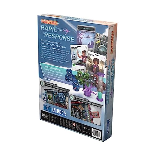 Image of Pandemic Rapid Response Board Game - Save Humanity in Real-Time! Cooperative Strategy Game for Kids and Adults, Ages 8+, 2-4 Players, 20 Minute Playtime, Made by Z-Man Games