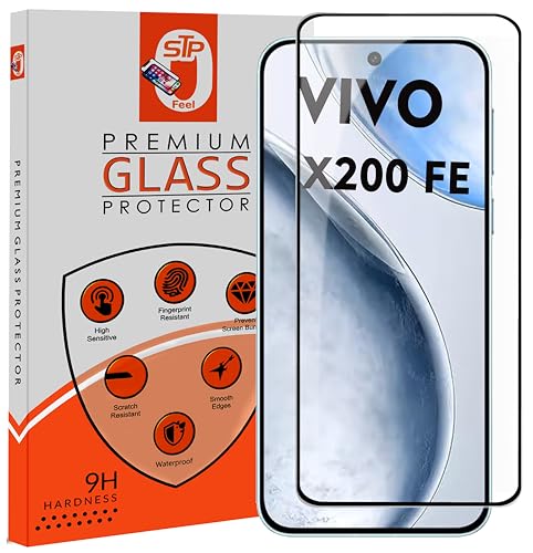 Image of Premium Tempered Glass Screen Protector Guard Compatible For Vivo X200 FE 5G (6.31 Inch, Pack of 1) | Edge to Edge Coverage With Easy to installation kit for Smartphone