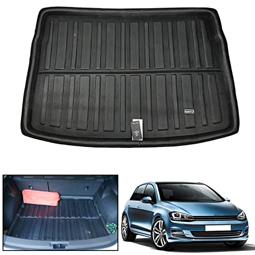 For Vw Golf 7 Mk7 Gti R 2015 2016 2017 2018 2019 Cargo Liner Boot Rear Trunk Mat Tray Floor Carpet Luggage Tray Mud Kick Pad Tailored #TOP9