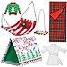 Liliful 6 Pcs Christmas Elf Doll Accessories Set with Elf Christmas Tent, Sleeping Bag, Sweater, Bathrobe, Swing Christmas Elf Hammock Xmas Accessory for Doll Decorations