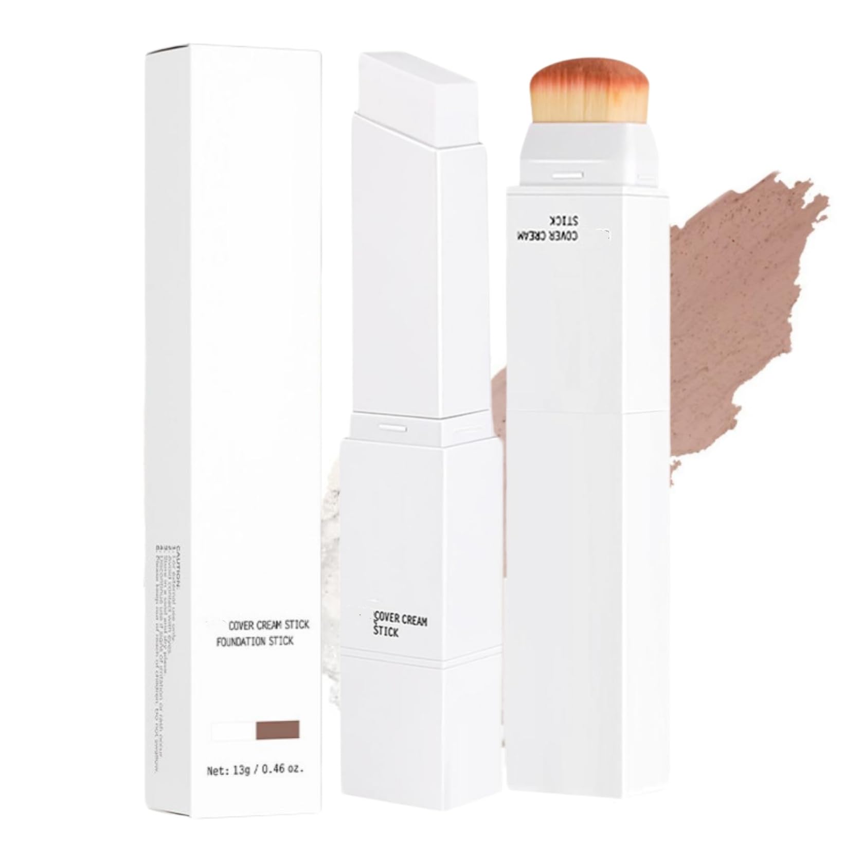 Facelove Foundation mit LSF 15, Color Changing Foundation Stick, Farbwechselnde Foundation für Reife Haut, Make Up Hautton Anpassend, Natürlicher Glow & Schwereloses Gefühl (#5 Bräune)