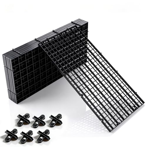 mawmuaw Grilles en Plastique pour Aquarium 6 Pièces Séparateurs pour Aquarium 30x15 cm Diviseur D'Aquariums Filet Séparateur Aquariums Grille avec 6 Pcs...
