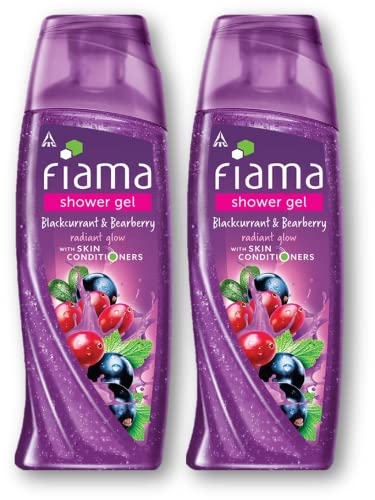 Image of Fiama Black Currant Bearberry Radiant Glow Shower Gel, 250ml (Pack of 2)