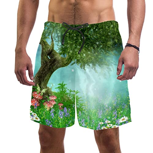 Short de Plage à Séchage Rapide JDEZ Maillots de Bain Hommes Imprimé Floral