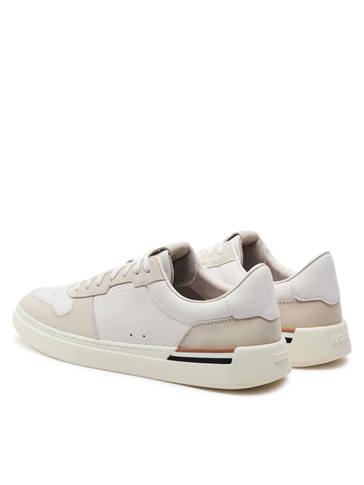 BOSS Męskie buty tenisowe Clint_Tenn_nult, Open White120, 47 EU, Open White120, 47 EU