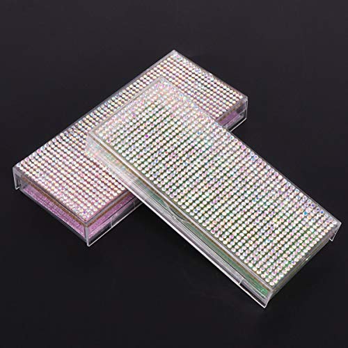 FRCOLOR 2 Pcs Casos de CÃ­lios Falsos de Strass Caixa de Embalagem de CÃ­lios de PlÃ¡stico Ferrament