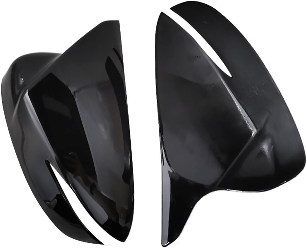 Car Rearview Mirror Cover Fit for Mazda CX5 CX-5 Mirror Housing Car Accessories Rearview Mirror Cover (Color : 1pc Black Right, Size : 1)