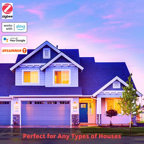 Sylvania 74933 Smart A19 LED Light Bulb for Smart Home Decor, Zigbee Hub Required, Energy Saving 8W - 800 Lumens 120 Volts Dimmable Color - Image 6