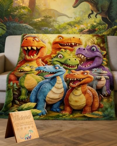 Dinosaur Blanket for Boys Girls Dinosaur Throw Dino Blanket for Toddler Boys Kids Cute Smiling Dinosaurs HD Digital Print Flannel Ultra Soft Lightweight All Season (51 * 40IN)