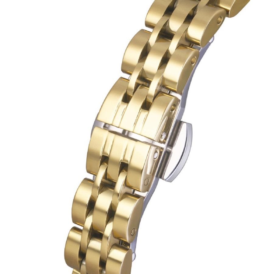 Image of Quartz Glass Dial Stainless Steel Analog Watch for Women Daily Office Wear