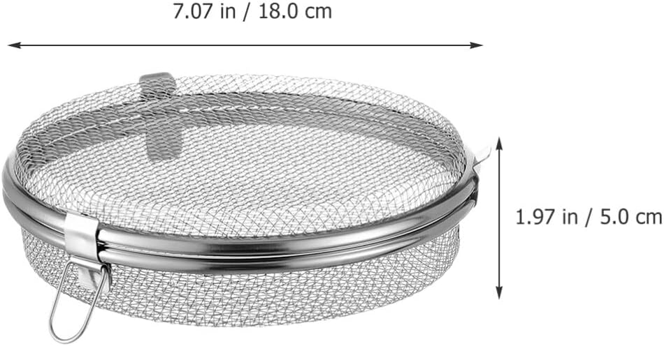 OSALADI Stainless Steel Mesh Dishwasher Basket for Items Accessories and Utensils Round Metal Storage Container for Dishwashing and Drying