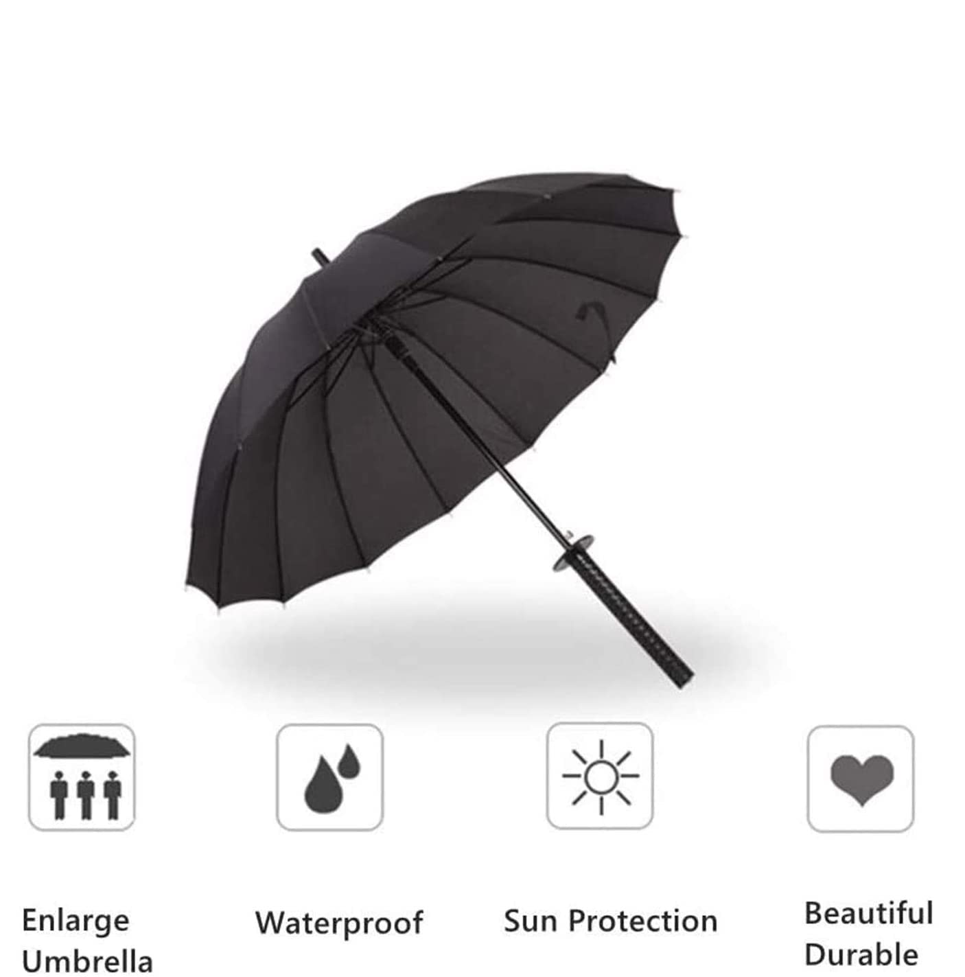 Anime Demon Slayer Umbrella 8-Ribs Sun Rain Umbrella Tanjirou Zenitsu Yoriichi Giyuu Folding Nichirin Sword Umbrellas Kids Gift I4033875276