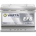 VARTA Automotive DYNAMIC EFB (N60) 12V 60Ah 640A - Nassbatterie für Start-Stopp Systeme - Starterbatterie für Autos mit erhöhtem Energiebedarf - Wartungsfreie Bleisäurebatterie