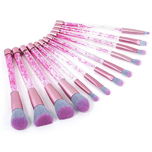 Makeup Brush Kit (10 pc, Super Soft Synthetic) - Premium Essential Makeup Brush Set, Contour Brush Kabuki Cosmetics Foundation Blending Blush Eyeliner Face Powder Brush