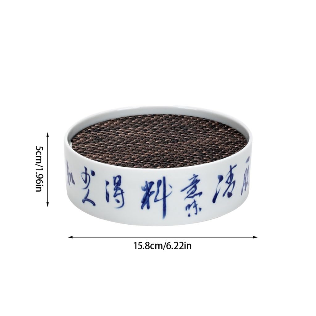 Taca do herbaty domowy ceramiczny zestaw do herbaty Zen Kung Fu okrągła taca sucha herbata Gongfu zestaw