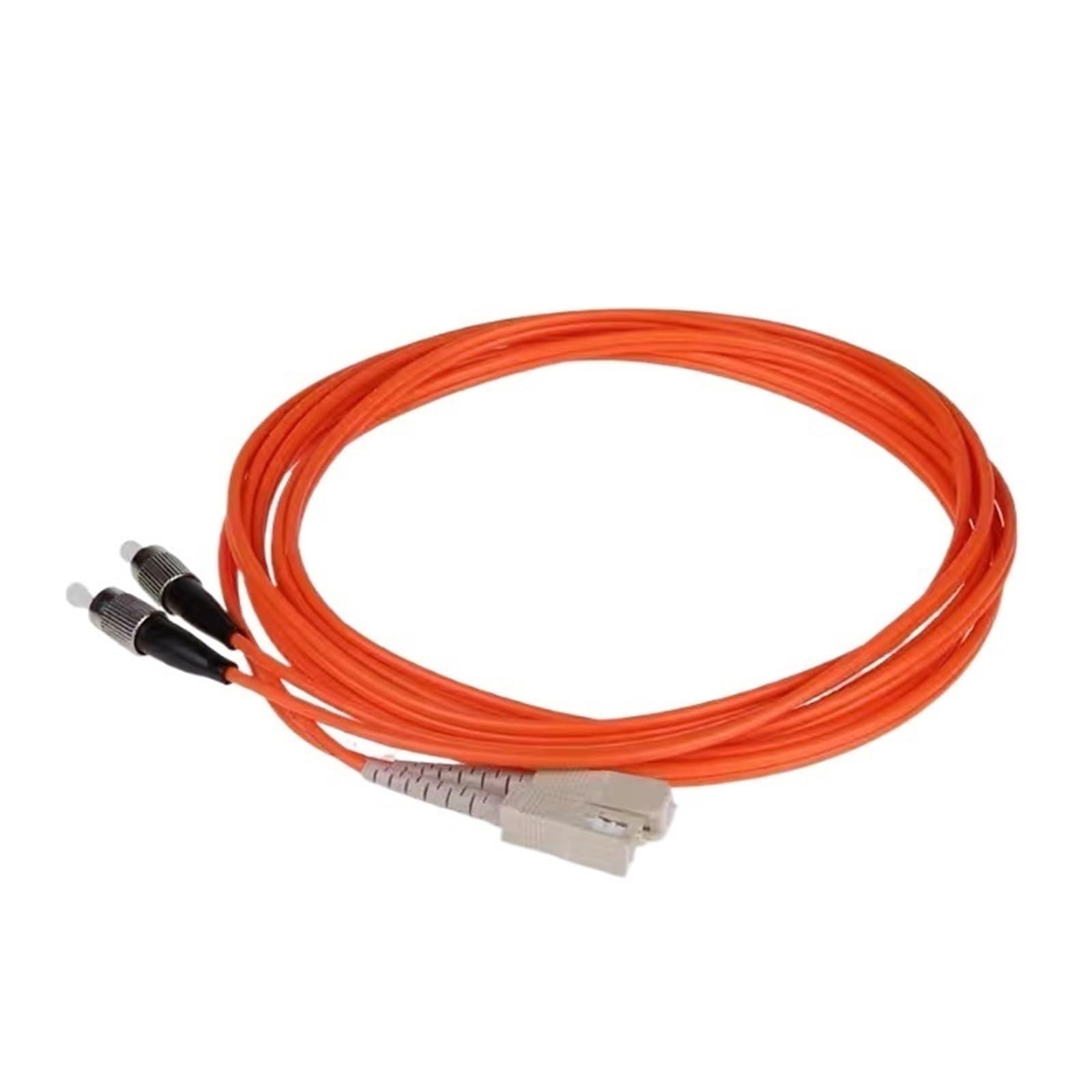 Lot de 20 câbles de raccordement à fibre optique SC-FC duplex multimode 3 mm 62,5/125 um 5 m
