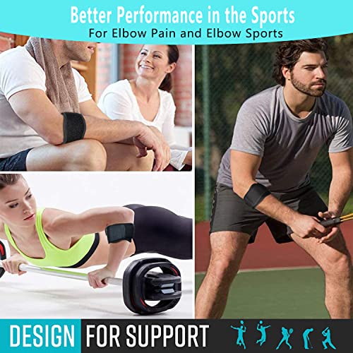 Cinlitek Elbow Brace For Tendonitis, Tennis & Golfer's Elbow Pain Relief, Forearm Compression Sleeve,Elbow Brace Support Strap For Men And Women For Weightlifting, Tennis, Golf Pressure Relief & Sports Injury Recovery #TOP6