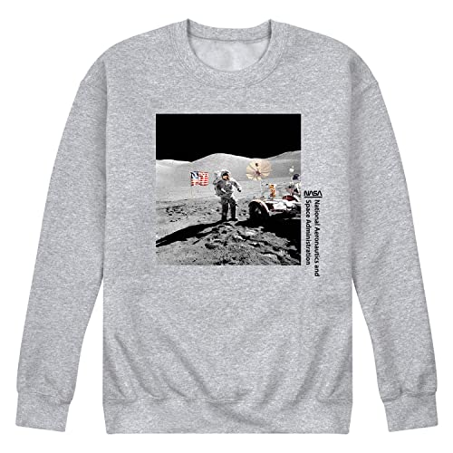 NASA - Moon Landing - Men's Crew Neck Fleece Pullover