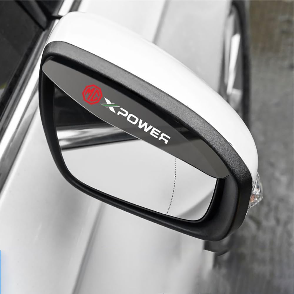 2 PCS Car Wing Mirror Rain Deflector,for MG ZS EV SUV 2019-2023 Side Mirror Rain Protector,Universal Mirrors Sun Visor Side,Auto Rearview Mirrors Cover Accessories