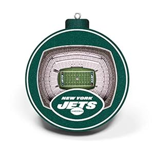 YouTheFan NFL New York Jets 3D StadiumView Ornament – MetLife Stadium