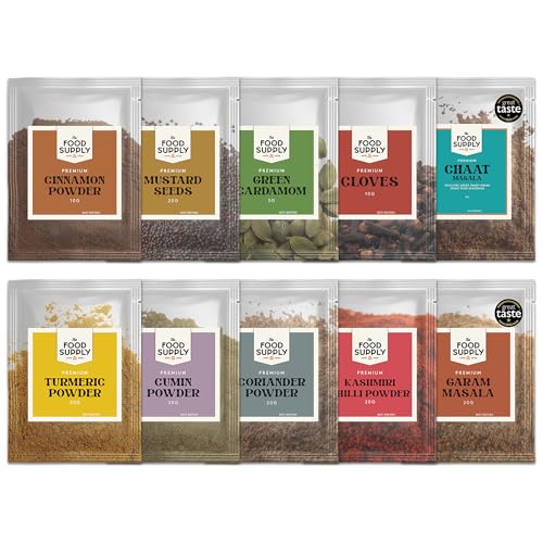 Premium Spice Kits - Premium Quality Spices - Perfect Refill for your Kitchen Spice Tins or Masala Dabba