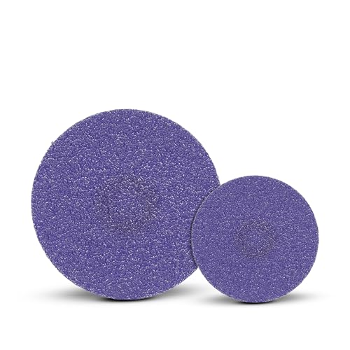 3M Cubitron 3 Roloc Fibre Disc, 33491, 80+, 2 in, Precision Shaped Ceramic Grain, Quick Change Abrasive Disc for Grinding, Weld Blending, Deburring, High Cut Rate and Long Life, Pack of 15 - image 1
