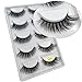 Produktbild 5 Paar Luxuriöse 3D Falsche Wimpern Kreuz Natürliche Lange Augen Wimpern Make-up(Der schwanz gestreckt)